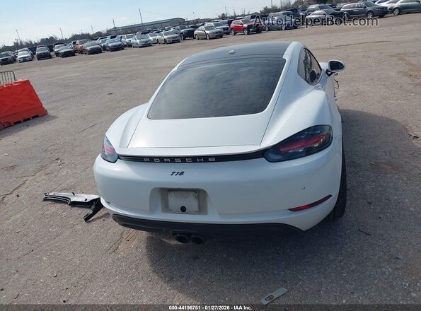 WP0AA2A82JK262240 2018 PORSCHE 718 CAYMAN Белый 