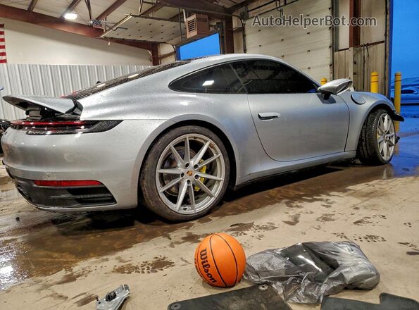 WP0AA2A92LS205578 2020 PORSCHE 911 Серебряный Задняя правая четверть