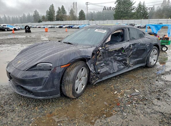 WP0AA2Y10MSA14794 2021 PORSCHE TAYCAN Черный Передняя левая четверть