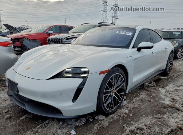 WP0AA2Y17NSA11344 2022 PORSCHE TAYCAN Белый Передняя левая четверть