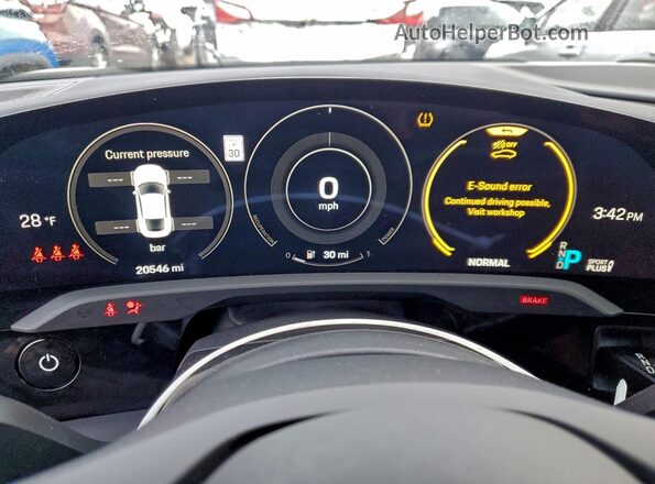 WP0AA2Y17NSA11344 2022 PORSCHE TAYCAN Белый Вид щитка приборов