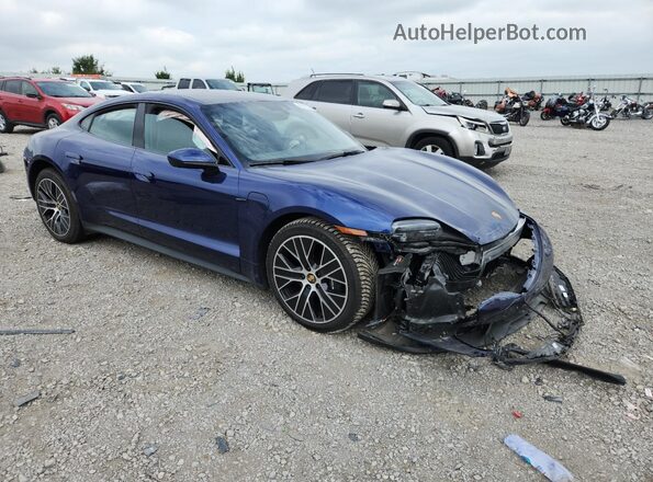 WP0AA2Y19NSA12673 2022 PORSCHE TAYCAN Синий Передняя правая четверть