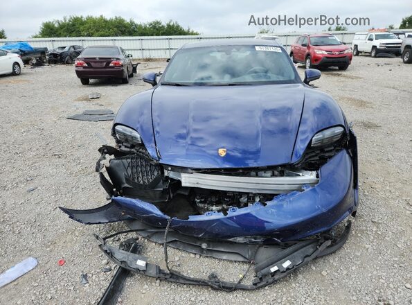 WP0AA2Y19NSA12673 2022 PORSCHE TAYCAN Синий Вид задней части салона