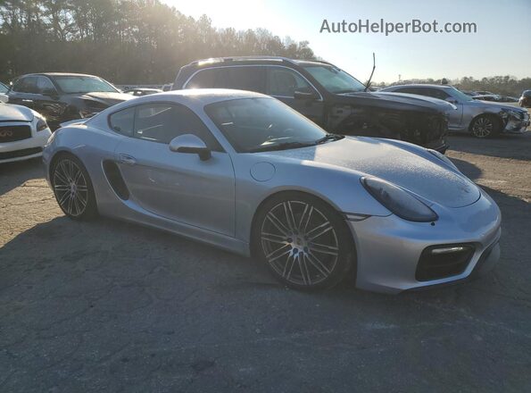 WP0AB2A82GK185830 2016 PORSCHE CAYMAN Серебряный Передняя правая четверть