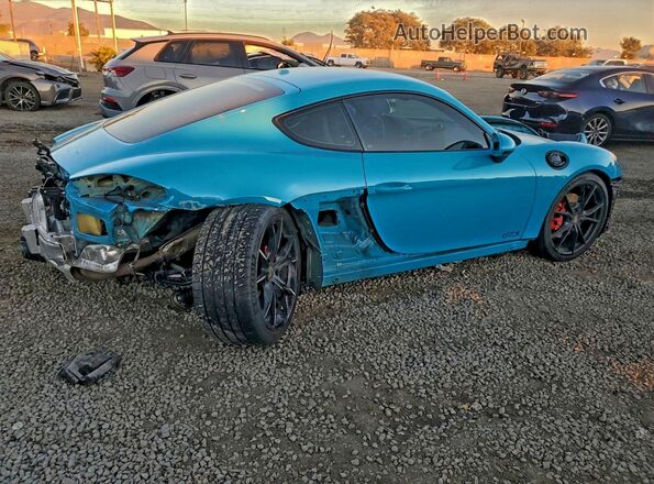 WP0AB2A88JS278519 2018 PORSCHE CAYMAN Blue Задня права чверть