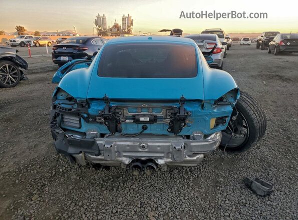 WP0AB2A88JS278519 2018 PORSCHE CAYMAN Blue Вид ззаду