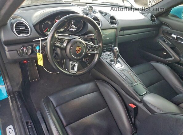 WP0AB2A88JS278519 2018 PORSCHE CAYMAN Blue Вид панелі приладів