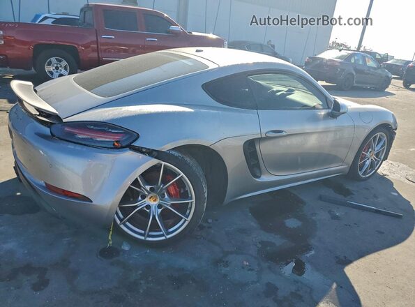 WP0AB2A8XJK278232 2018 PORSCHE CAYMAN Серебряный Задняя правая четверть