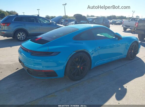 WP0AB2A90LS228645 2020 PORSCHE 911 Синий Задняя правая четверть