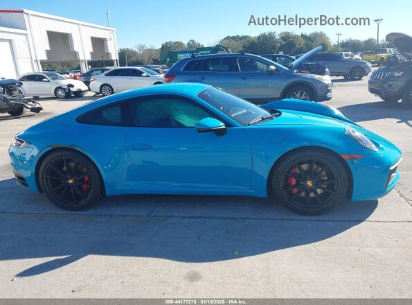 WP0AB2A90LS228645 2020 PORSCHE 911 Синий Вид задней части салона