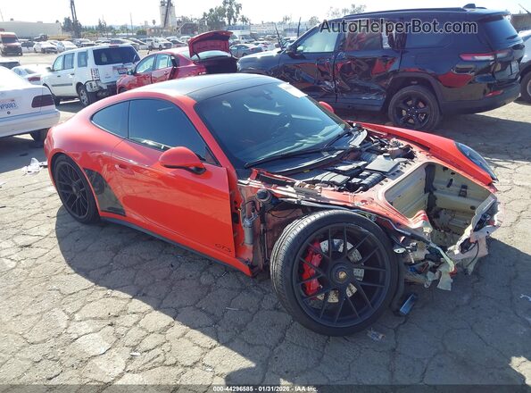 WP0AB2A92JS123103 2018 PORSCHE 911 Orange Front right