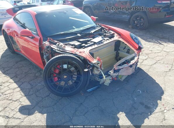 WP0AB2A92JS123103 2018 PORSCHE 911 Orange Front view