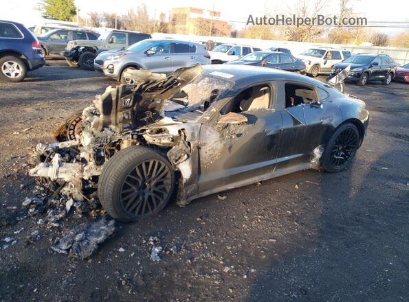 WP0AB2Y11LSA53731 2020 PORSCHE TAYCAN Черный Передняя левая четверть
