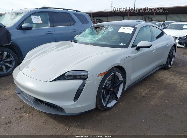 WP0AB2Y12NSA44538 2022 PORSCHE TAYCAN Gray Przód lewy