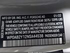 2022 Porsche Taycan 4s Gray vin: WP0AB2Y12NSA44538