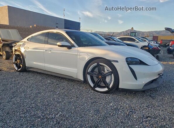 WP0AB2Y13LSA50894 2020 PORSCHE TAYCAN Белый Передняя правая четверть