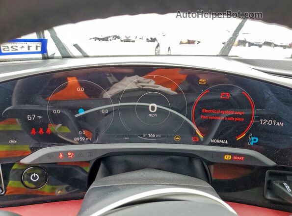 WP0AB2Y13PSA36466 2023 PORSCHE TAYCAN Белый Вид щитка приборов