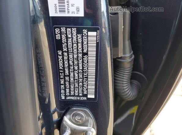 WP0AB2Y1XLSA50486 2020 PORSCHE TAYCAN Серый Вид подкапотного пространства