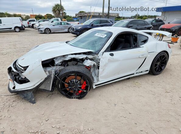 WP0AC2A82GK197098 2016 PORSCHE CAYMAN Белый Передняя левая четверть