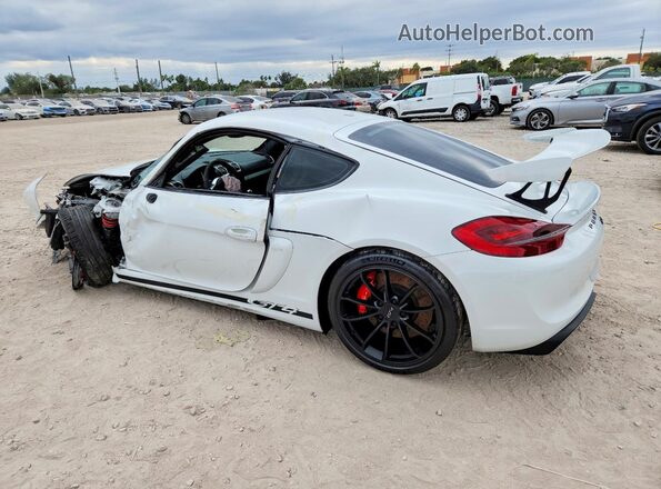 WP0AC2A82GK197098 2016 PORSCHE CAYMAN Белый Задняя левая четверть