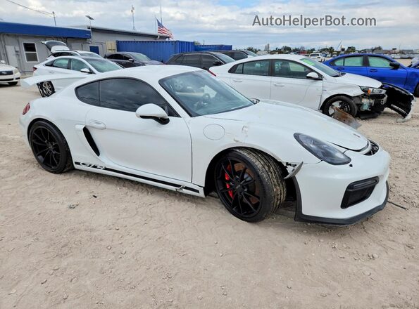 WP0AC2A82GK197098 2016 PORSCHE CAYMAN Белый Передняя правая четверть