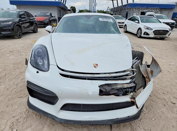WP0AC2A82GK197098 2016 PORSCHE CAYMAN Белый Вид спереди