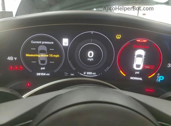 WP0AC2Y12MLA62012 2021 PORSCHE TAYCAN Черный Вид щитка приборов