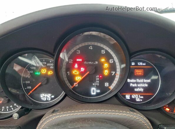 WP0AD2A95HS166435 2017 PORSCHE 911 Синий Вид щитка приборов