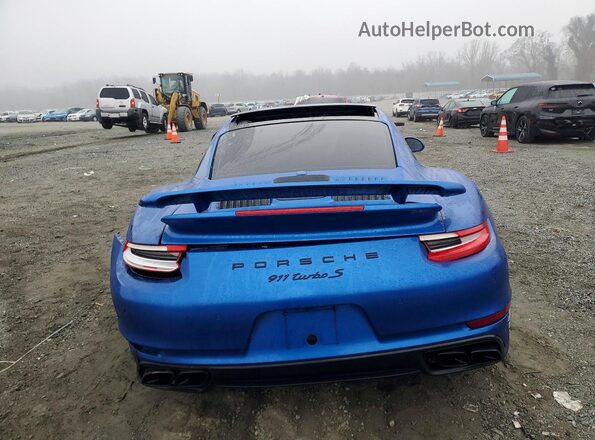 WP0AD2A95HS166435 2017 PORSCHE 911 Blue Rear view