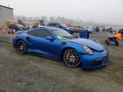 2017 Porsche 911 Turbo Blue vin: WP0AD2A95HS166435