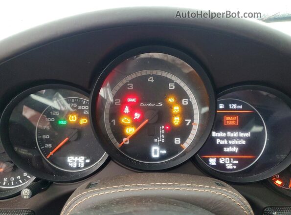 WP0AD2A95HS166435 2017 PORSCHE 911 Blue Instrument cluster view