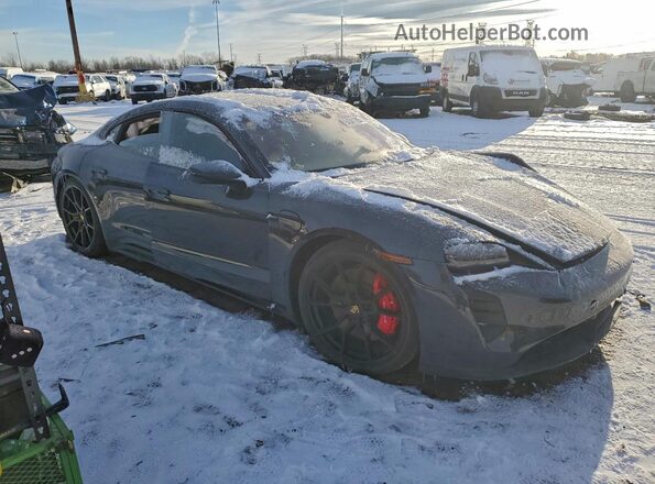 WP0AD2Y10NSA59176 2022 PORSCHE TAYCAN Угольный Передняя правая четверть