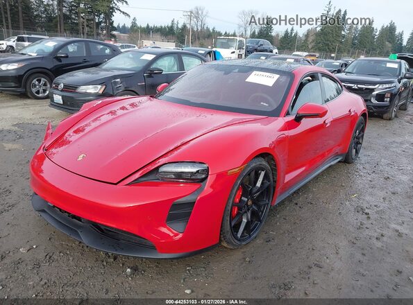 WP0AD2Y19PSA47028 2023 PORSCHE TAYCAN Red Vista tres cuartos delantera izquierda