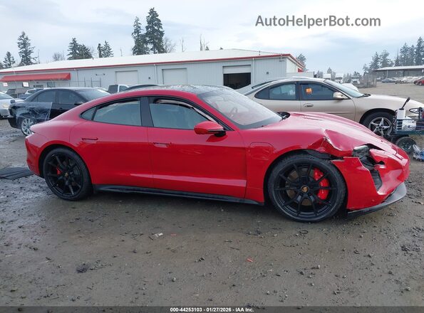 WP0AD2Y19PSA47028 2023 PORSCHE TAYCAN Red Vista del cuadro de instrumentos