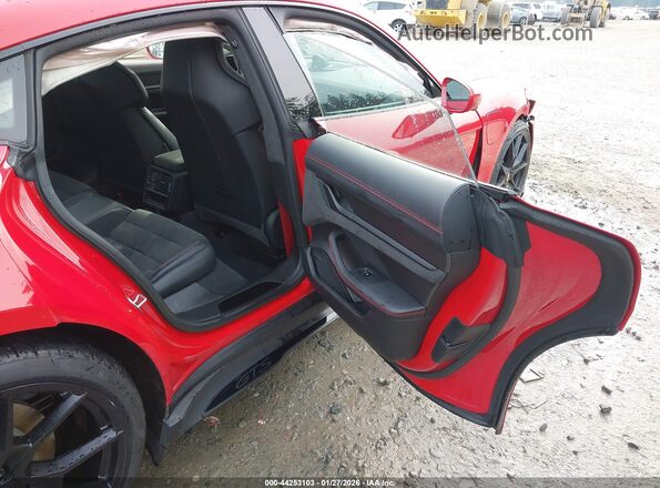 WP0AD2Y19PSA47028 2023 PORSCHE TAYCAN Red Vista de la etiqueta del VIN