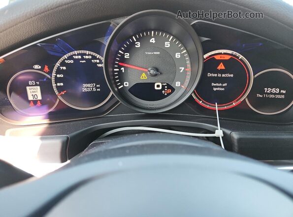 WP0AJ2A70PL101119 2023 PORSCHE PANAMERA Синий Вид щитка приборов