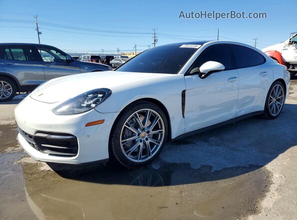 WP0AJ2A72ML115633 2021 PORSCHE PANAMERA Белый Передняя левая четверть