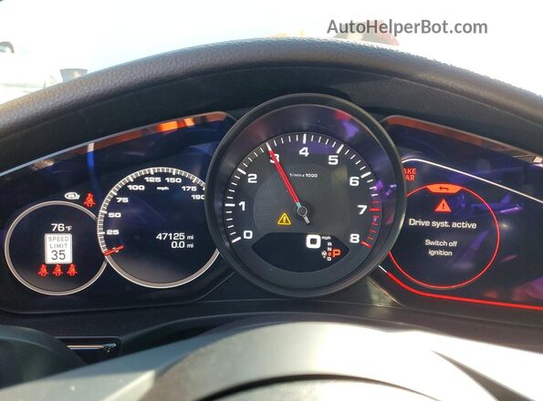 WP0AJ2A72ML115633 2021 PORSCHE PANAMERA Белый Вид щитка приборов