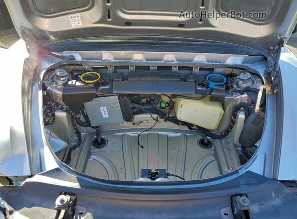 WP0CA2A80HS221950 2017 PORSCHE BOXSTER Серый Вид задней части салона