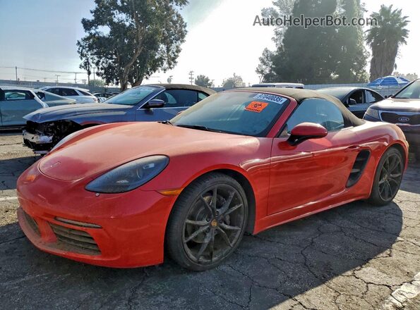 WP0CA2A82MS210653 2021 PORSCHE BOXSTER Красный Передняя левая четверть