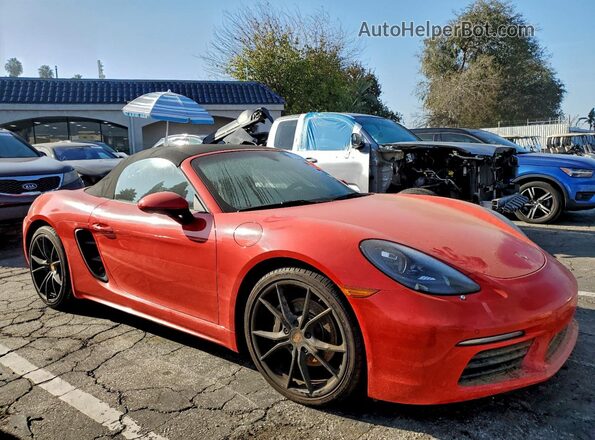 WP0CA2A82MS210653 2021 PORSCHE BOXSTER Красный Передняя правая четверть