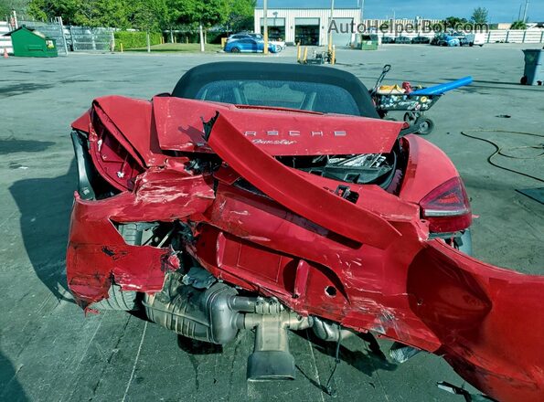 WP0CA2A85GS120546 2016 PORSCHE BOXSTER Красный Вид сзади