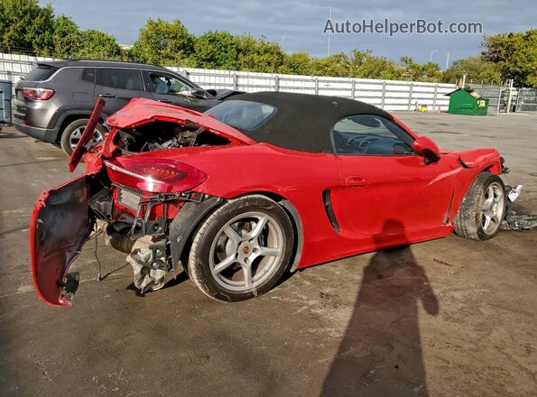 WP0CA2A85GS120546 2016 PORSCHE BOXSTER Красный Задняя правая четверть