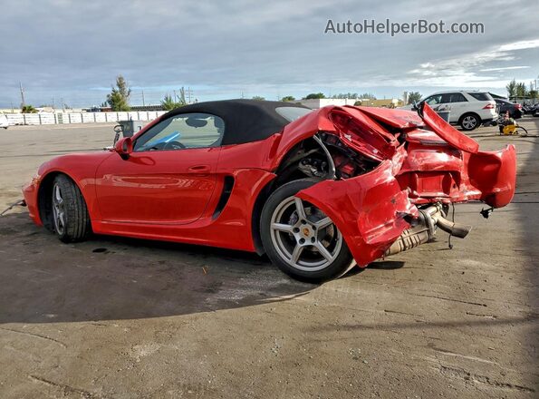 WP0CA2A85GS120546 2016 PORSCHE BOXSTER Красный Задняя левая четверть