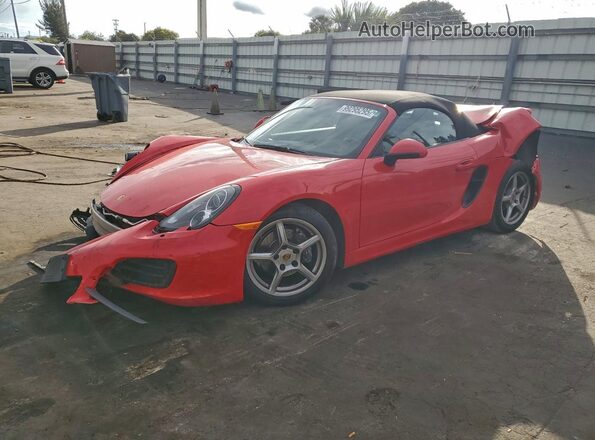 WP0CA2A85GS120546 2016 PORSCHE BOXSTER Красный Передняя левая четверть