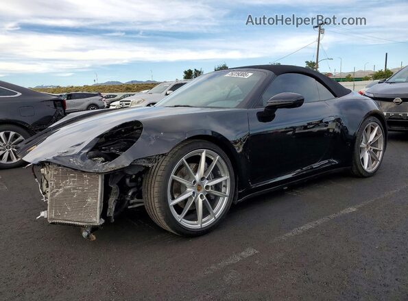 WP0CA2A93MS239717 2021 PORSCHE 911 Black წინა მარცხენა ხედი სამი მეოთხედიდან