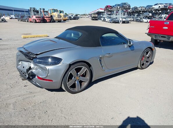 WP0CB2A85JS228301 2018 PORSCHE 718 BOXSTER Silver Rear right