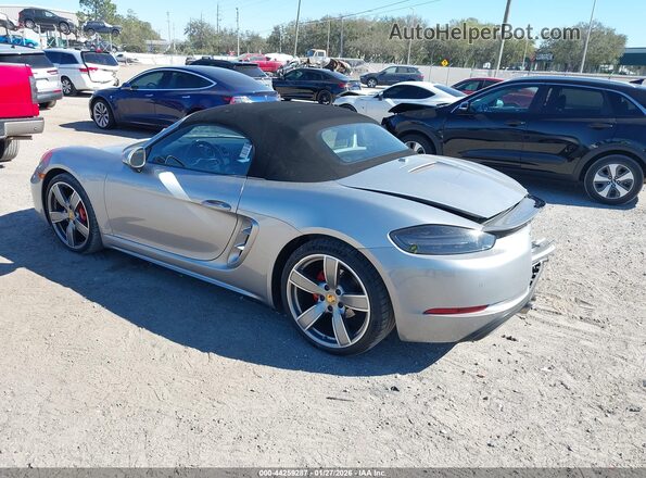 WP0CB2A85JS228301 2018 PORSCHE 718 BOXSTER Silver Rear left