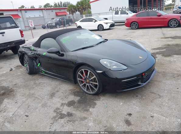 WP0CB2A88HS240789 2017 PORSCHE 718 BOXSTER Black Przód prawy