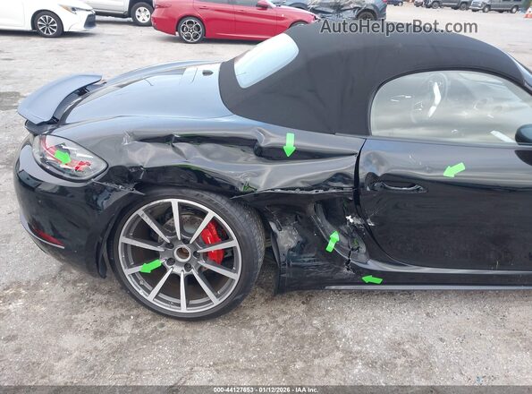 WP0CB2A88HS240789 2017 PORSCHE 718 BOXSTER Black Widok z przodu